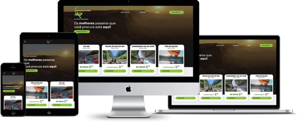 Desenvolvimento de site responsivo sobre nós