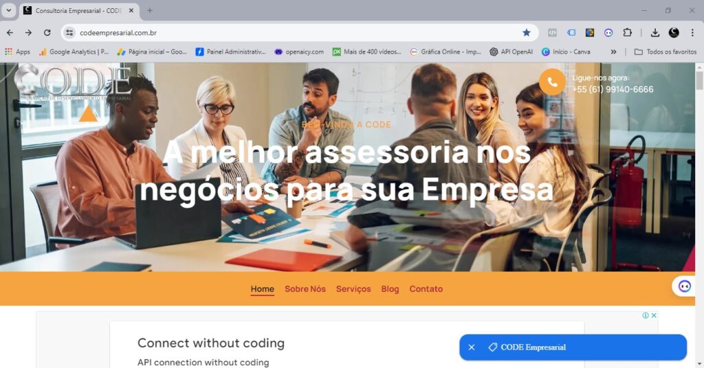 Site CODE Empresarial